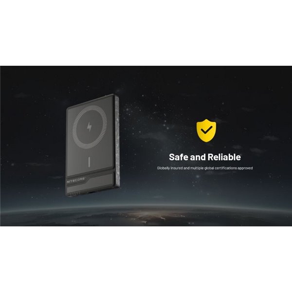 Bateria magnética recarregável ultrafina NW5000, Power Bank 5000 mAh 3,85 V (19,25 Wh)