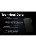 Batería recargable CARBO 20000 Power-Bank 20,000 mAh (77 Wh) 295g potencia salida 20W USB-C