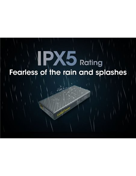 Bateria recarregável CARBO 20000 Power-Bank de 20.000 mAh (77 Wh), 295 g, saída USB-C de 20 W