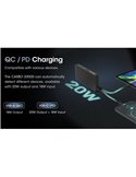 Batería recargable CARBO 20000 Power-Bank 20,000 mAh (77 Wh) 295g potencia salida 20W USB-C