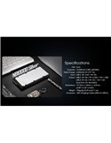 Batería Power Bank ultra ligera y recargable USB-C NB10000 Silver 10,000 mAh 3.85 V (38.5 Wh) 20W Output IPX5