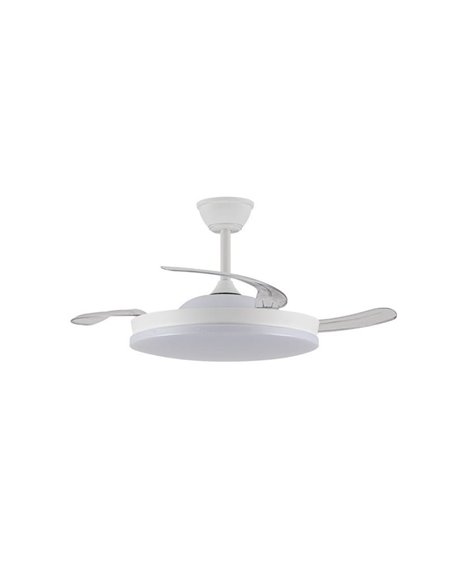 Ventilador LED aspas retráctiles STARS EVO, 72W 7920Lm CCT Dim, Smart