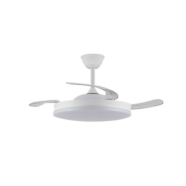 Ventilador LED aspas retráctiles STARS EVO, 72W 7920Lm CCT Dim, Smart