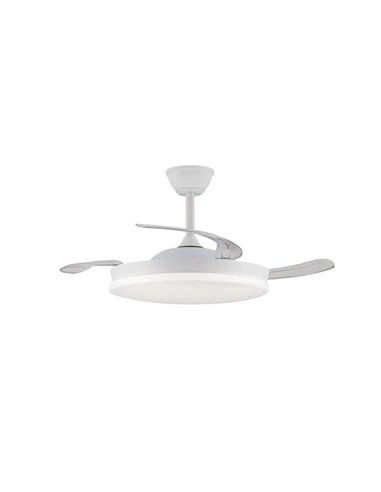 Ventilador LED aspas retráctiles STARS EVO, 72W 7920Lm CCT Dim, Smart