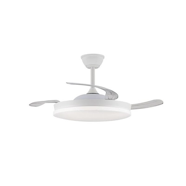 Ventilador LED aspas retráctiles STARS EVO, 72W 7920Lm CCT Dim, Smart