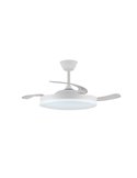 Ventilador LED aspas retráctiles STARS EVO, 72W 7920Lm CCT Dim, Smart