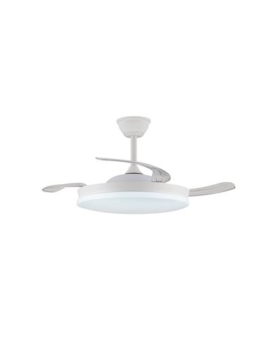 Ventilador LED aspas retráctiles STARS EVO, 72W 7920Lm CCT Dim, Smart