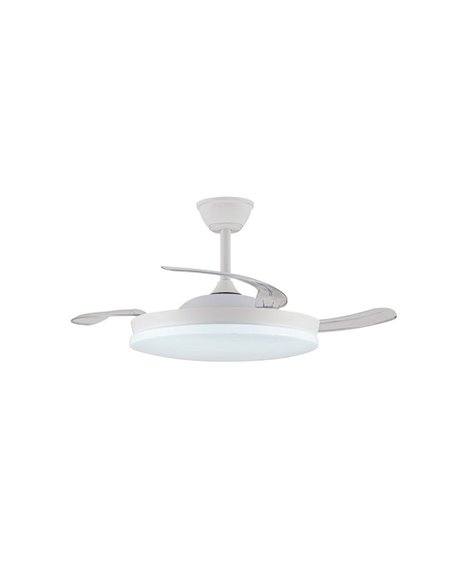 Ventilador LED aspas retráctiles STARS EVO, 72W 7920Lm CCT Dim, Smart