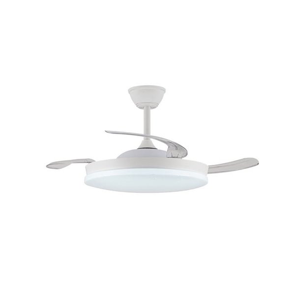 Ventilador LED aspas retráctiles STARS EVO, 72W 7920Lm CCT Dim, Smart