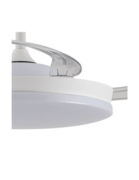 Ventilador LED aspas retráctiles STARS EVO, 72W 7920Lm CCT Dim, Smart