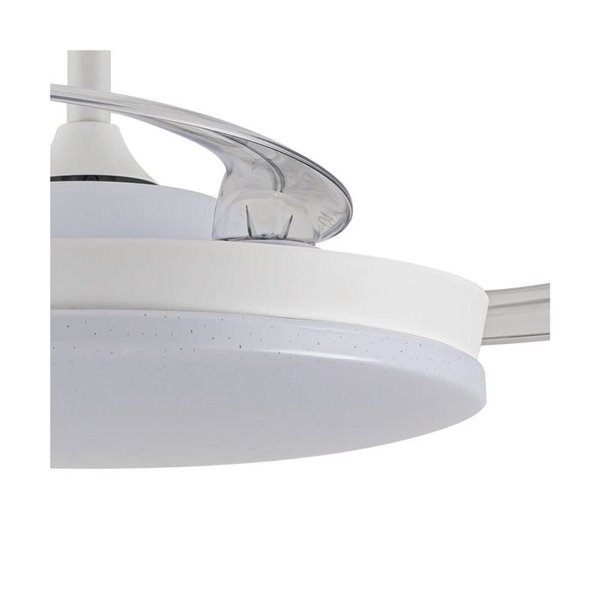 Ventilador LED aspas retráctiles STARS EVO, 72W 7920Lm CCT Dim, Smart