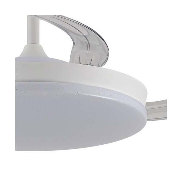 Ventilador LED aspas retráctiles STARS EVO, 72W 7920Lm CCT Dim, Smart