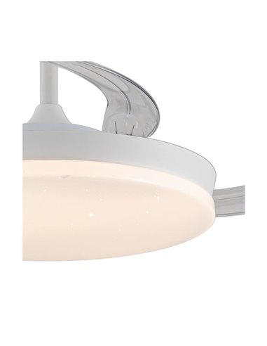 Ventilador LED aspas retráctiles STARS EVO, 72W 7920Lm CCT Dim, Smart