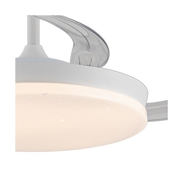 Ventilador LED aspas retráctiles STARS EVO, 72W 7920Lm CCT Dim, Smart