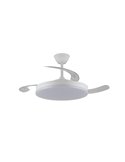 Ventilador LED aspas retráctiles STARS EVO, 72W 7920Lm CCT Dim, Smart