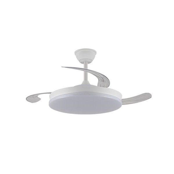 Ventilador LED aspas retráctiles STARS EVO, 72W 7920Lm CCT Dim, Smart