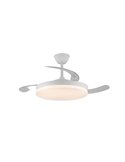 Ventilador LED aspas retráctiles STARS EVO, 72W 7920Lm CCT Dim, Smart