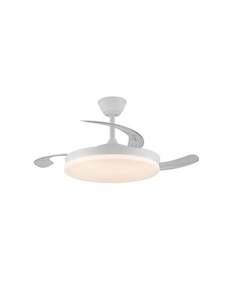 Ventilador LED aspas retráctiles STARS EVO, 72W 7920Lm CCT Dim, Smart