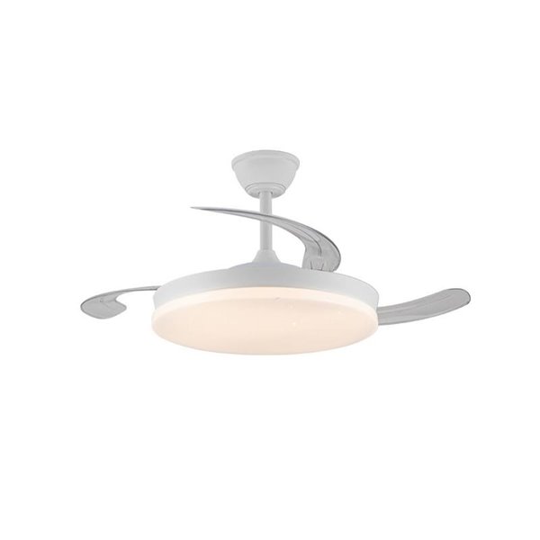 Ventilador LED aspas retráctiles STARS EVO, 72W 7920Lm CCT Dim, Smart