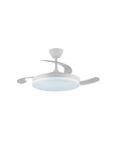 Ventilador LED aspas retráctiles STARS EVO, 72W 7920Lm CCT Dim, Smart