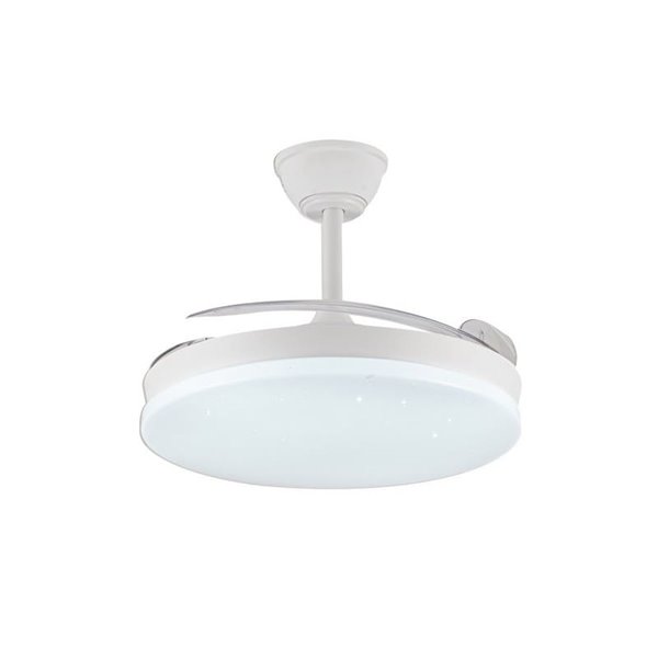 Ventilador LED aspas retráctiles STARS EVO, 72W 7920Lm CCT Dim, Smart