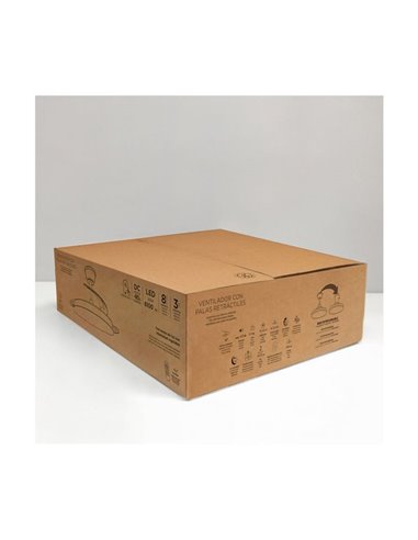 Ventilador LED aspas retráctiles STARS EVO, 72W 7920Lm CCT Dim, Smart