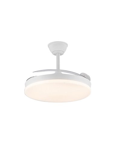 Ventilador LED aspas retráctiles STARS EVO, 72W 7920Lm CCT Dim, Smart