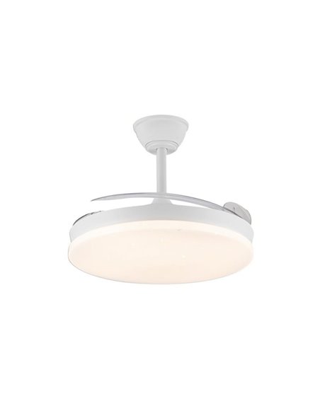 Ventilador LED aspas retráctiles STARS EVO, 72W 7920Lm CCT Dim, Smart