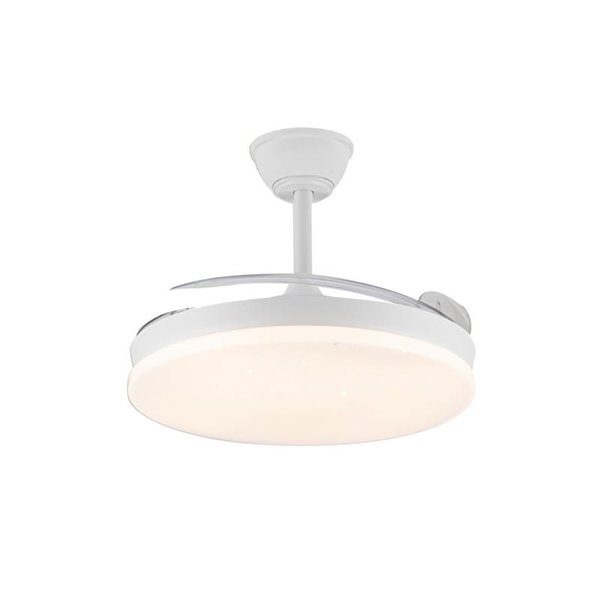 Ventilador LED aspas retráctiles STARS EVO, 72W 7920Lm CCT Dim, Smart