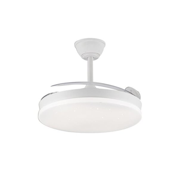 Ventilador LED aspas retráctiles STARS EVO, 72W 7920Lm CCT Dim, Smart