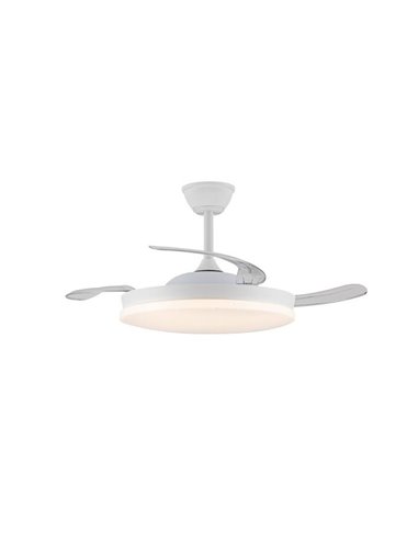 Ventilador LED aspas retráctiles STARS EVO, 72W 7920Lm CCT Dim, Smart