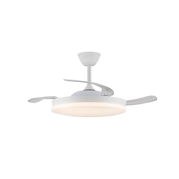 Ventilador LED aspas retráctiles STARS EVO, 72W 7920Lm CCT Dim, Smart