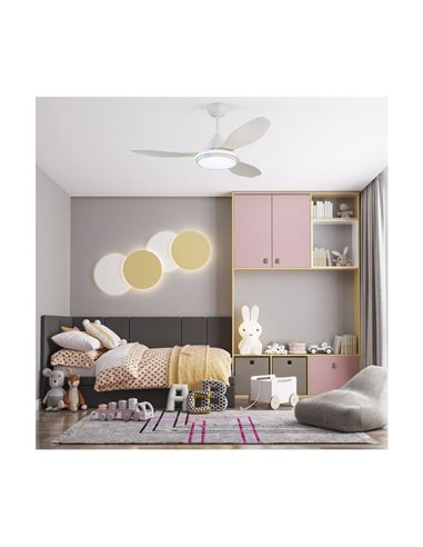 Ventilador de techo LED Stel TL RGB, Ø 120cm, 31W 2980Lm CCT Dim