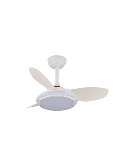 Ventilateur de plafond LED Stel TL MINI, Ø82cm, 35W 3440Lm CCT Dim
