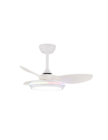 Ventoinha de teto Stel TL MINI RGB LED, Ø82cm, 31W 2980Lm CCT Dim