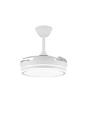 Ventilador LED de aspas retráctiles SUPERECO MINI blanco, 39W 3822Lm CCT