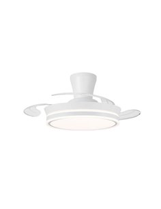 Ventoinha LED de lâmina retrátil SUPERECO LONG MINI, 39W 3822Lm CCT