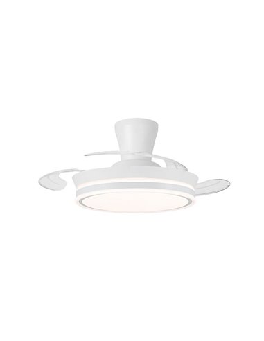 Ventilador LED de aspas retráctiles SUPERECO LONG MINI, 39W 3822Lm CCT