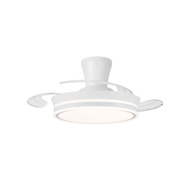 Ventilador LED de aspas retráctiles SUPERECO LONG MINI, 39W 3822Lm CCT