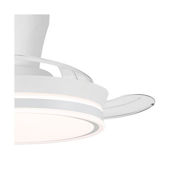 Ventilador LED de aspas retráctiles SUPERECO LONG MINI, 39W 3822Lm CCT