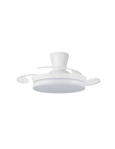 Ventilador LED de aspas retráctiles SUPERECO LONG MINI, 39W 3822Lm CCT