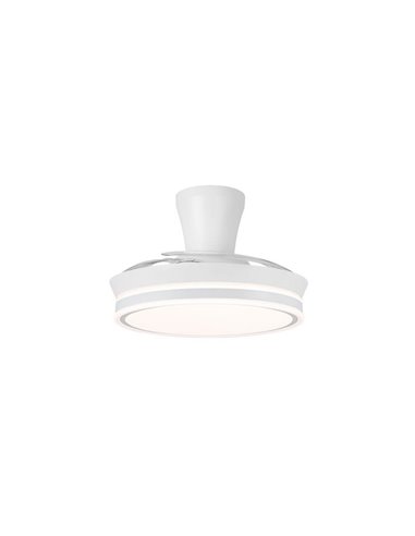 Ventoinha LED de lâmina retrátil SUPERECO LONG MINI, 39W 3822Lm CCT