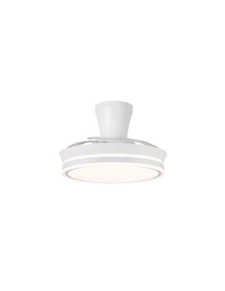 Ventilador LED de aspas retráctiles SUPERECO LONG MINI, 39W 3822Lm CCT