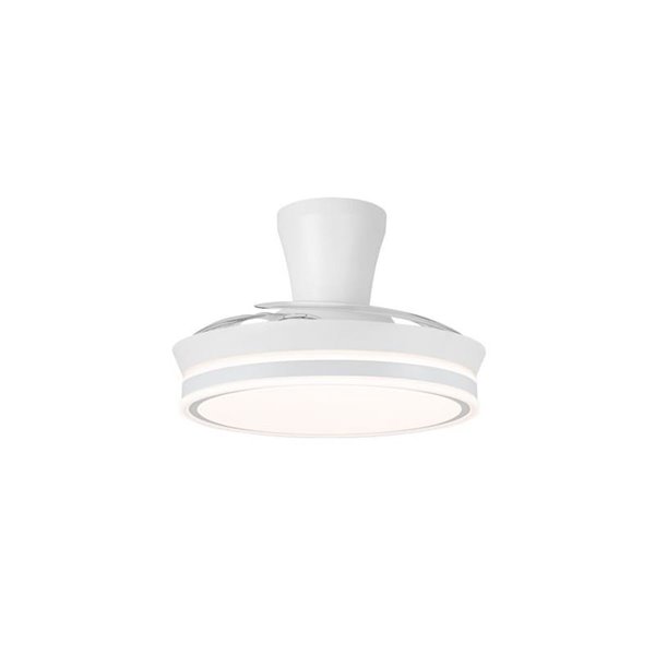 Ventoinha LED de lâmina retrátil SUPERECO LONG MINI, 39W 3822Lm CCT