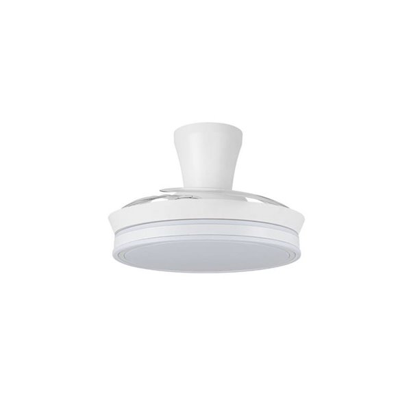 Ventoinha LED de lâmina retrátil SUPERECO LONG MINI, 39W 3822Lm CCT