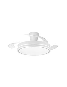 Ventilador LED aspas retráctiles SUPERECO LONG, 45W 4400Lm CCT