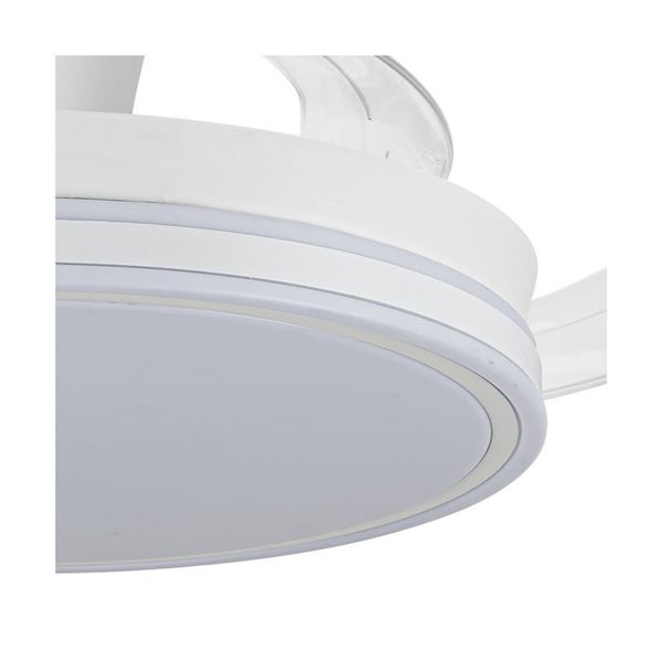 Ventilador LED aspas retráctiles SUPERECO LONG, 45W 4400Lm CCT