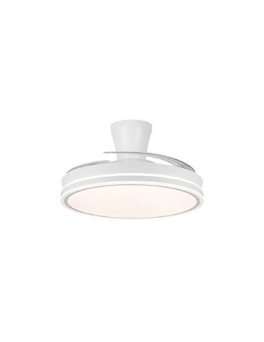 Ventilador LED aspas retráctiles SUPERECO LONG, 45W 4400Lm CCT