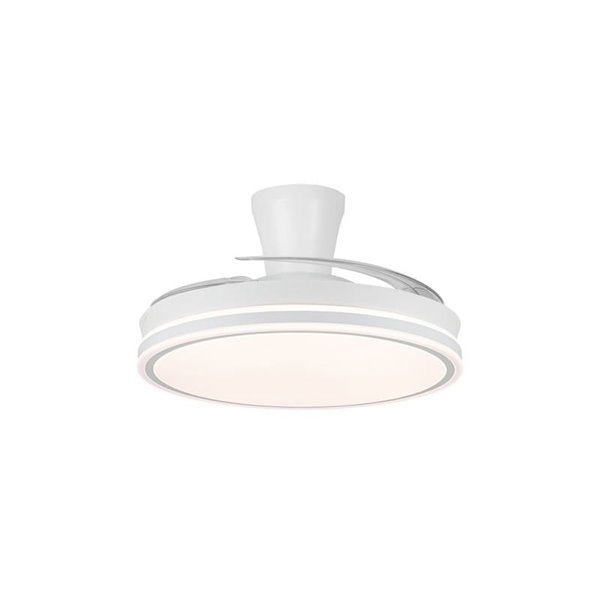 Ventilador LED aspas retráctiles SUPERECO LONG, 45W 4400Lm CCT