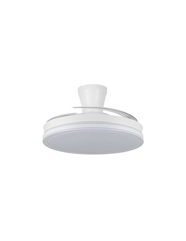Ventilador LED aspas retráctiles SUPERECO LONG, 45W 4400Lm CCT